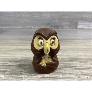 Vintage Kohner Finger Puppet Hard Plastic OWL from WINNIE THE POOH Disney Figure